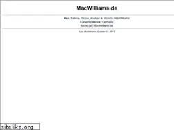 Sites similar to macwilliams.de