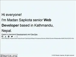 Sites similar to madansapkota.com