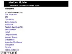 Sites similar to maddenmobile.net