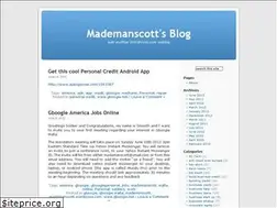 Sites similar to mademanscott.wordpress.com