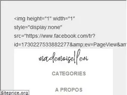 Sites similar to mademoisellevi.com