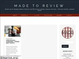 Sites similar to madetoreview.com