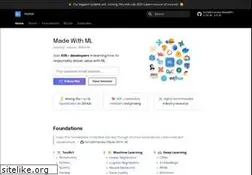 Sites similar to madewithml.com