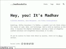 Sites similar to madhavdutta.com
