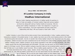 Sites similar to madhavleatherhouse.com