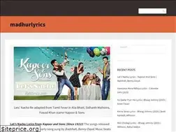 Sites similar to madhurlyrics.wordpress.com