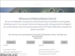 Sites similar to madisonbaptist.com