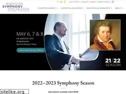 Sites similar to madisonsymphony.org