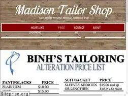 Sites similar to madisontailor.com