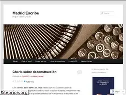 Sites similar to madridescribe.wordpress.com