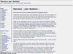 Sites similar to maennlein-oder-weiblein.de