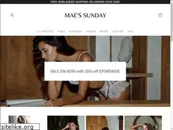 Sites similar to maessunday.com
