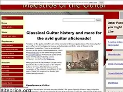 Sites similar to maestros-of-the-guitar.com