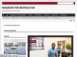 Sites similar to magazin-restkultur.de