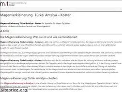 Sites similar to magenverkleinerungtuerkei.de