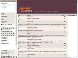 Sites similar to magicduelscardlist.com