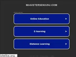 Sites similar to magisterseniusu.com