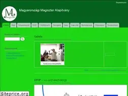 Sites similar to magiszteralapitvany.hu