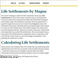 Sites similar to magnalifesettlements.com