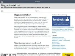 Sites similar to magnesiumtekort.info