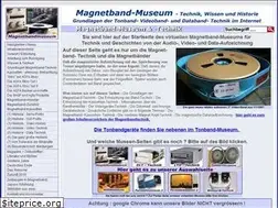 Sites similar to magnetbandmuseum.de