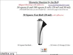 Sites similar to magnetsheeting.com