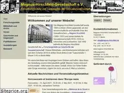 Sites similar to magnus-hirschfeld.de