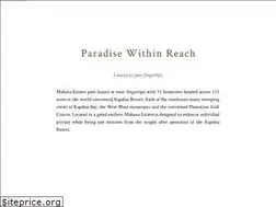 Sites similar to mahanaestates.com