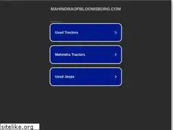 Sites similar to mahindraofbloomsburg.com