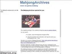 Sites similar to mahjongarchives.tripod.com
