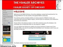 Sites similar to mahlerarchives.net