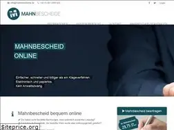 Sites similar to mahnbescheide.de