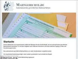 Sites similar to mahngerichte.de