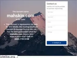 Sites similar to mahskin.com