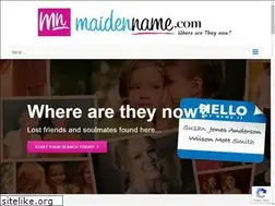 Sites similar to maidenname.com