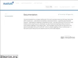 Sites similar to maidsafe.readme.io