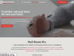 Sites similar to mailboxesetc.se