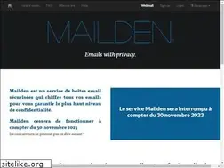 Sites similar to mailden.com