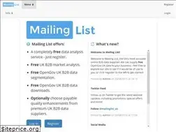 Sites similar to mailing-list.co.uk