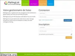 Sites similar to mailinglist.fr