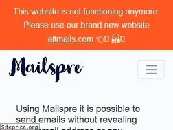 Sites similar to mailspre.com