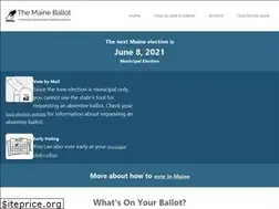 Sites similar to maineballot.org