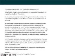 Sites similar to mainefoodforthought.com
