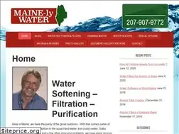 Sites similar to mainelywater.com