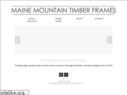 Sites similar to mainemountaintimberframes.com