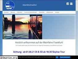 Sites similar to mainfaehrefrankfurt.de