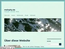 Sites similar to mainphy.de