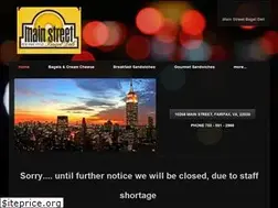 Sites similar to mainstreetbageldeli.com