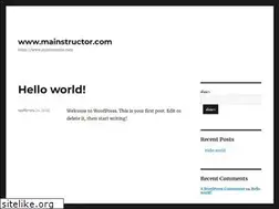 Sites similar to mainstructor.com