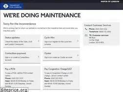 Sites similar to maintenance.tfl.gov.uk